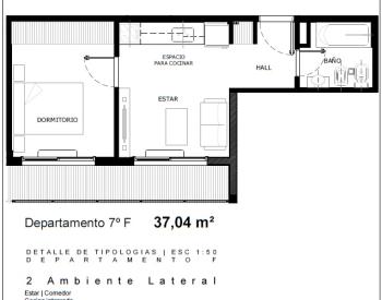 Exc  Dpto 2 Amb. en Edificio Resid. “Las Tilos II”