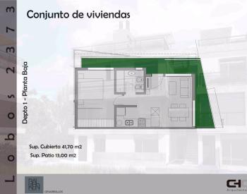Deptos 2 amb con terraza Cast. Norte-a Estrenar